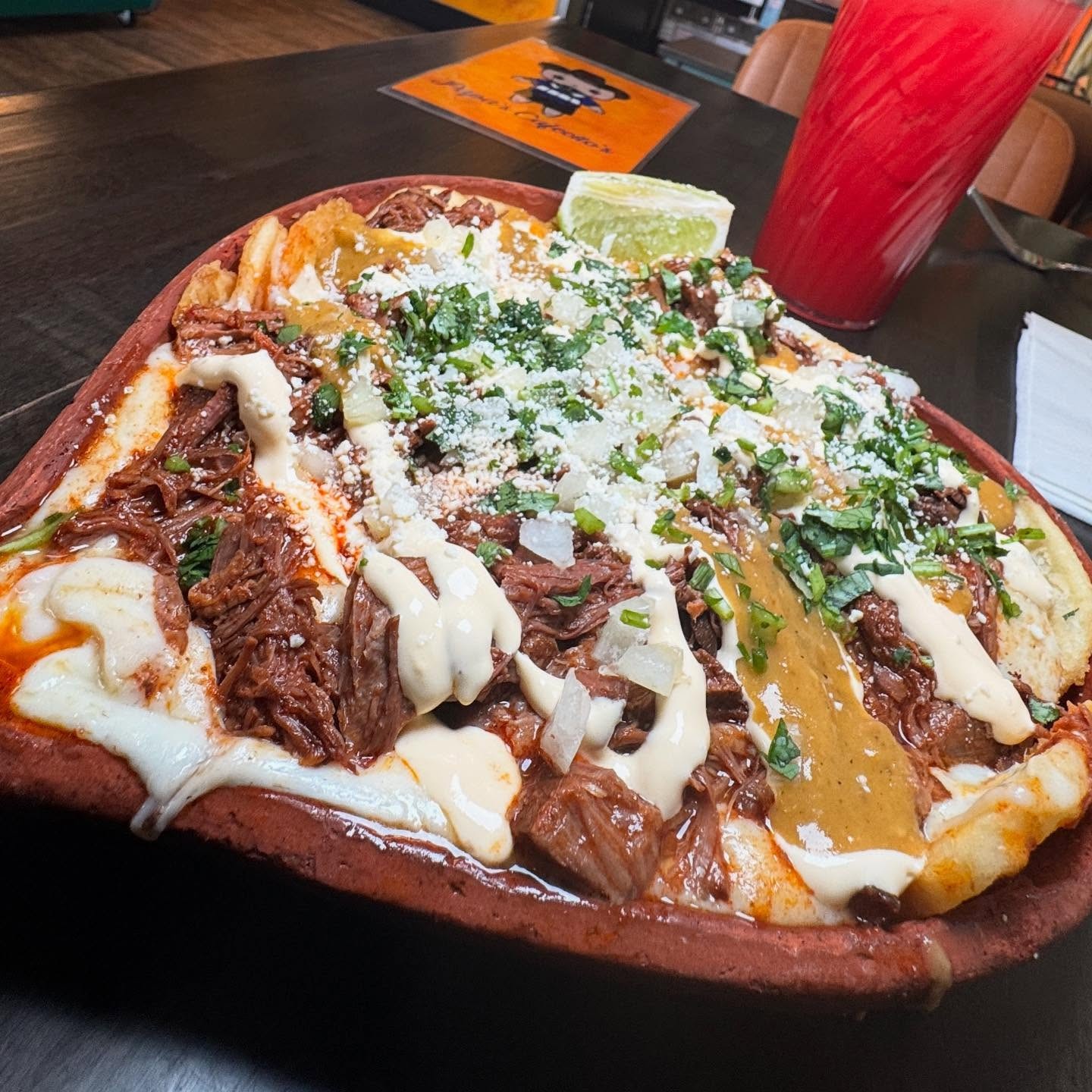 Birria nachos